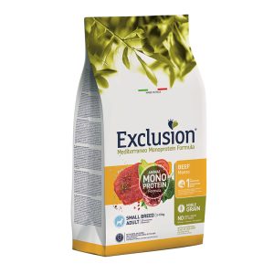 Exclusion Mediterraneo Monoprotein Formula Noble Grain Adult Beef Small 2 kg