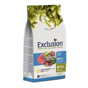 Exclusion Mediterraneo Monoprotein Formula Noble Grain Adult Tuna Medium 3 kg