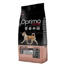 Visán Optimanova Dog Adult Mini Salmon & Potato kutyatáp 8 kg