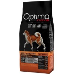 Visán Optimanova Dog Adult Sensitive Salmon & Potato kutyatáp 12 kg GABONAMENTES