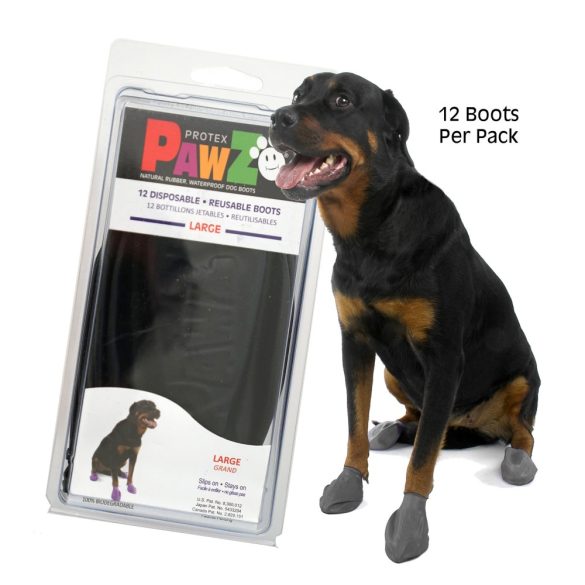 Pawz - Bio kutyacipő XL fekete 12 db