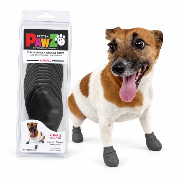 Pawz - Bio kutyacipő XS Fekete 12 db