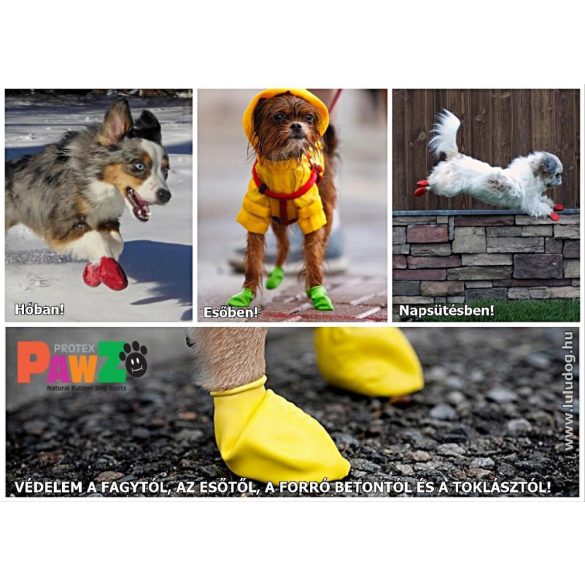 Pawz - Bio kutyacipő M fekete 12 db