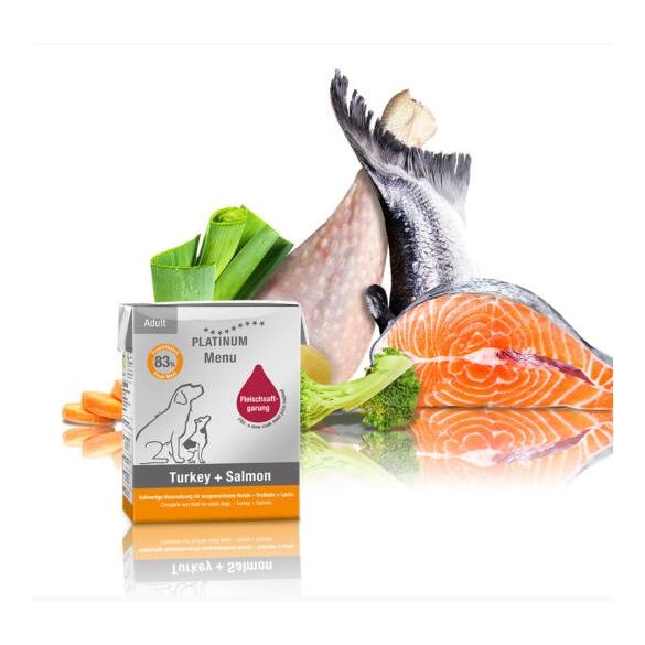 Platinum Menu Turkey+Salmon 375 g