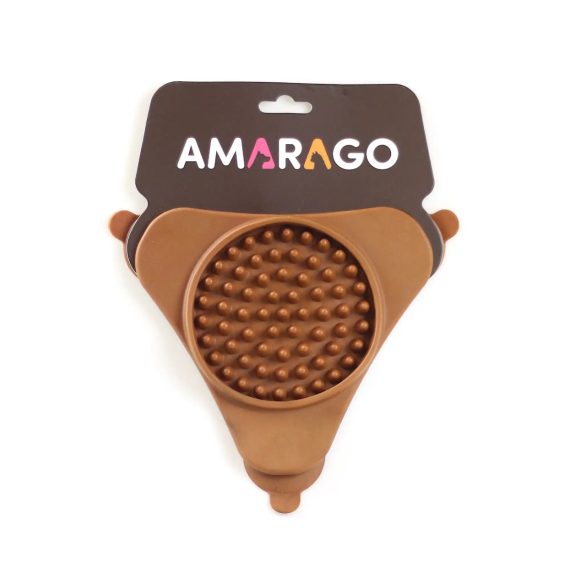 Amarago lick mat triangle brown - Háromszög barna