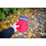 Amarago lick mat circle red - Kör piros