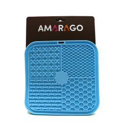 Amarago lick mat square 20x20cm - Négyzet világos kék