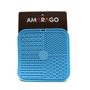 Amarago lick mat square 20x20cm - Négyzet világos kék
