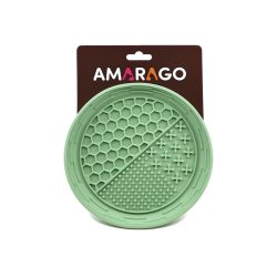 Amarago lick mat round bowl green - Kör zöld