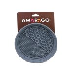 Amarago lick mat round bowl grey - Kör szürke