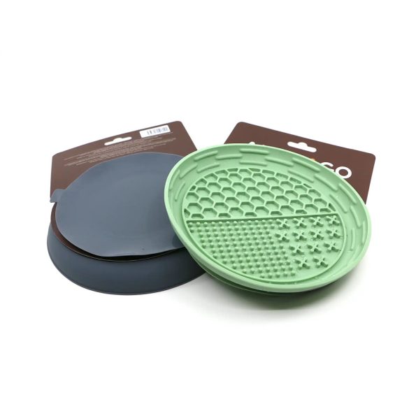 Amarago lick mat round bowl grey - Kör szürke