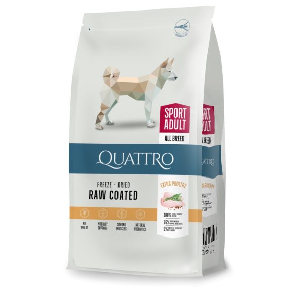 QUATTRO Dog All Breed Adult Sport /Active Extra Poultry 12 kg