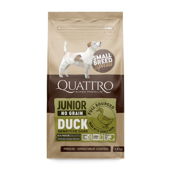 QUATTRO Dog Small Breed JUNIOR DUCK 7 kg