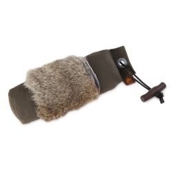 Firedog Standard dummy 500 g khaki with rabbit fur
