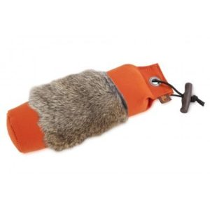 Firedog Standard dummy 1000 g orange with rabbit fur