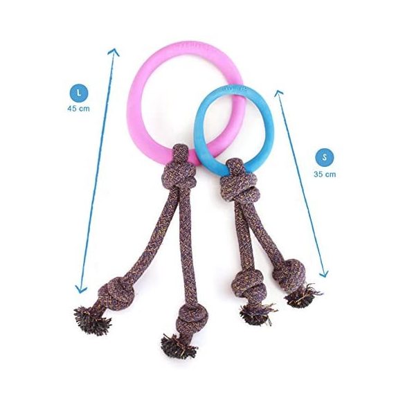 Beco Pets Karika Kötélen S Rózsaszín