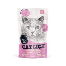 Kitty Joy Cat Lick - Csirke + Garnélarák krém 4 * 15 g