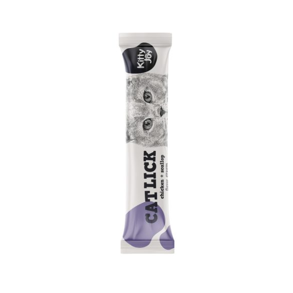 Kitty Joy Cat Lick - Csirke + Fésűkagyló krém 4 * 15 g