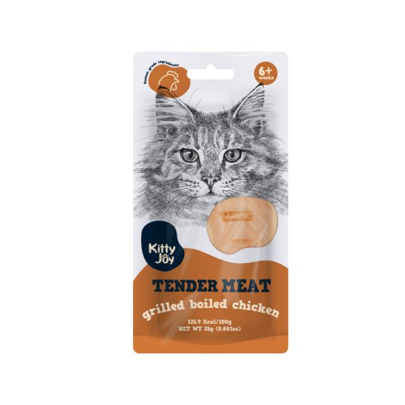Kitty Joy Tender Meat - Enyhén grillezett, főtt csirke 25 g