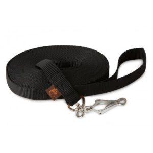 Firedog Nyomkövető póráz 20 mm Gyors karabíner 15 m black