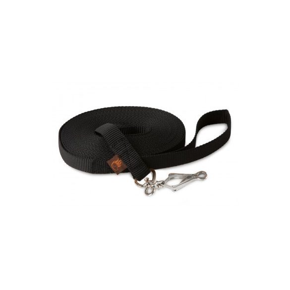 Firedog Nyomkövető póráz 20 mm Gyors karabíner 15 m black