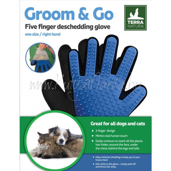 Groom & Go Ötujjas szőreltávolító kesztyű