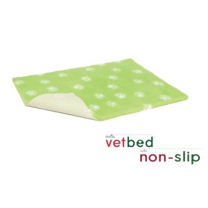 Vetbed® Non-Slip kutyafekhely 100 x 150 cm lime green paws