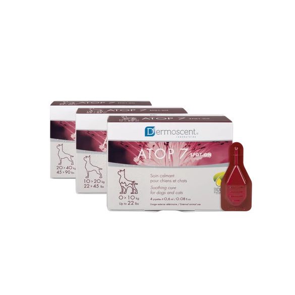 Dermoscent ATOP 7® spot-on 0-10kg kutyák és macskák részére 4 x 0.6ml