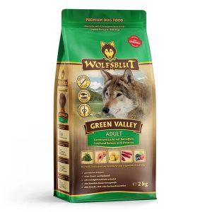 Wolfsblut Green Valley Adult - Bárány és Lazac Burgonyával száraz kutyatáp 2 kg