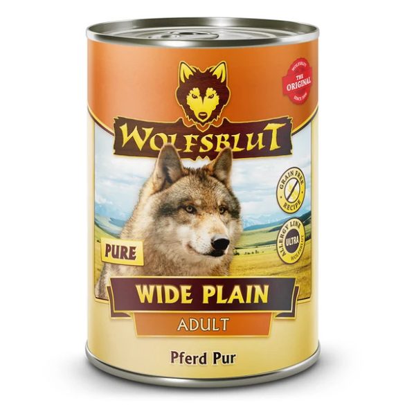 Wolfsblut Wide Plain Pure Adult - Lóhús Konzerv nedves kutyatáp 395 g