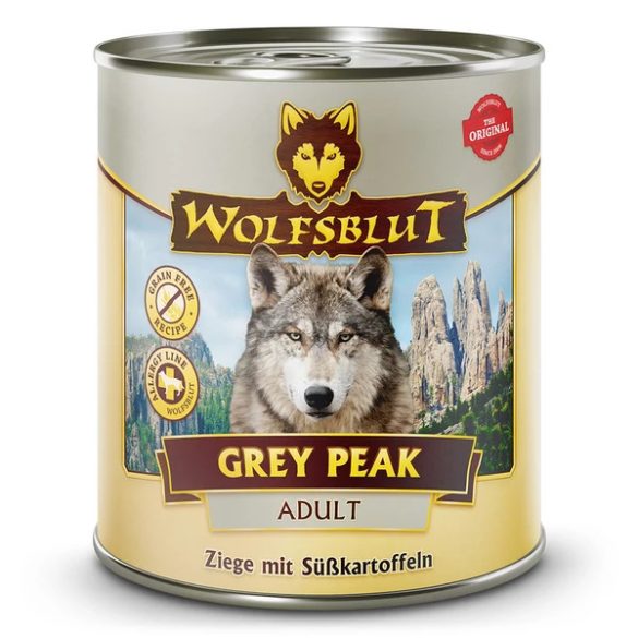 Wolfsblut Grey Peak Adult - Kecskehús Édeburgonyával Konzerv nedves kutyatáp 800 g