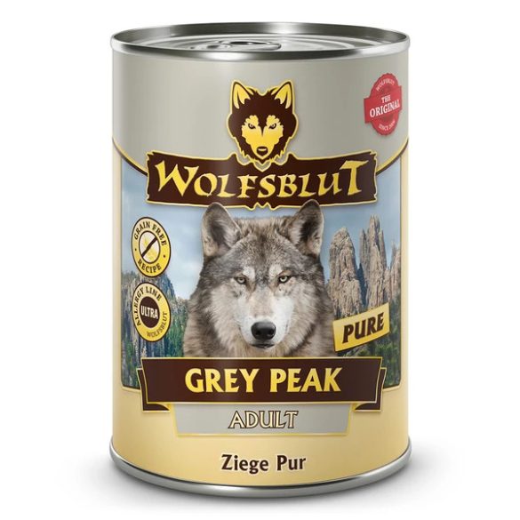 Wolfsblut Grey Peak Adult - Kecskehús Édeburgonyával Konzerv nedves kutyatáp 395 g