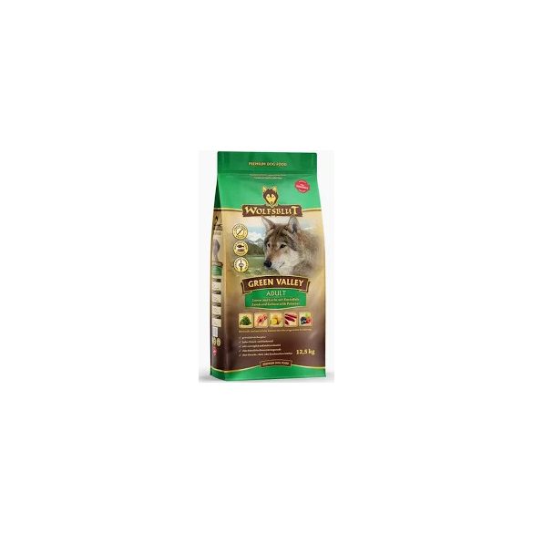 Wolfsblut Green Valley Adult - Bárány Lazac Burgonyával száraz kutyatáp 12,5 kg