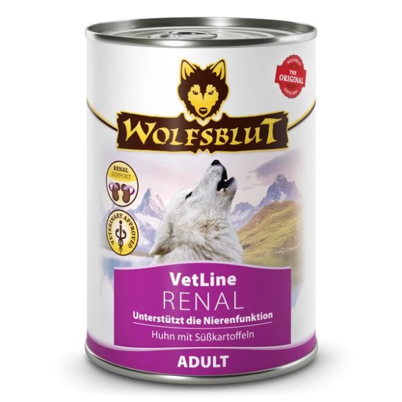 Wolfsblut VetLine Renal - Csirke Édesburgonyával Konzerv nedves kutyatáp 395 g