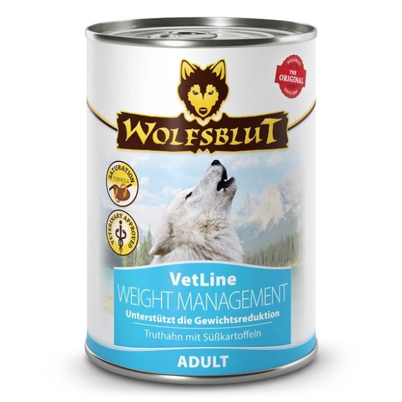 Wolfsblut VetLine Weight Management - Pulykahús Konzerv nedves kutyatáp 395 g