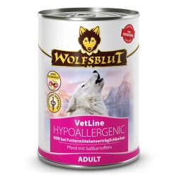  Wolfsblut VetLine Hypoallergenic - Lóhús Konzerv nedves kutyatáp 395 g