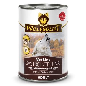 Wolfsblut VetLine Gastrointestinal - Kacsa Édesburgonyával Konzerv nedves kutyatáp 395 g