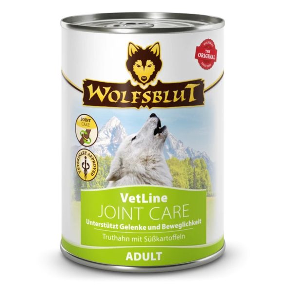 Wolfsblut VetLine Joint Care - Pulyka Édesburgonyával Konzerv nedves kutyatáp 395 g