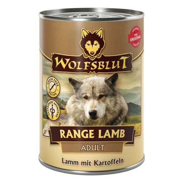 Wolfsblut Range Lamb Adult - Bárányhús Burgonyával Konzerv nedves kutyatáp 395 g