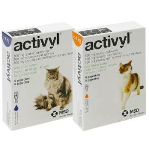 Activyl 100 mg rácsepegtető oldat kis testű macskák számára 