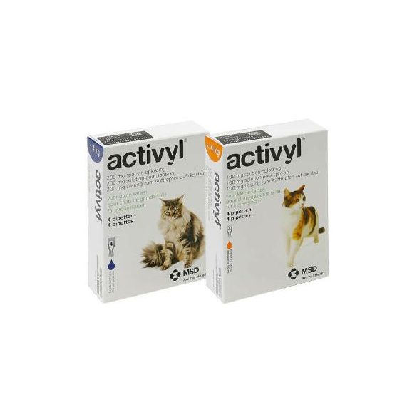 Activyl 200 mg rácsepegtető oldat nagytestű macskák számára 