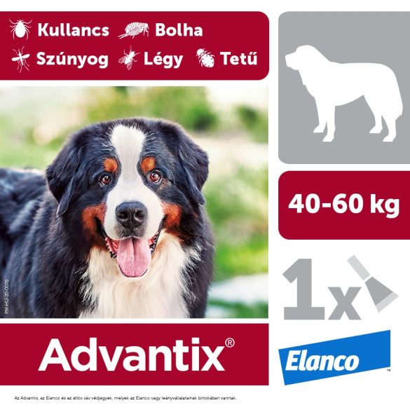 Advantix spot on 40-60 kg közötti kutya