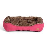 Agui Furry Bed fekete 61x48x18 cm