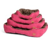 Agui Furry Bed fekete 90x69x21 cm
