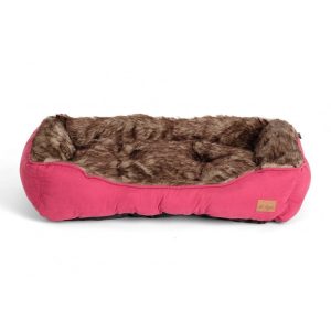 Agui Furry Bed burgundi 47x37x17 cm