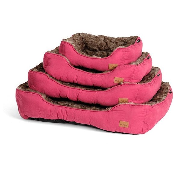 Agui Furry Bed burgundi 75x58x19 cm