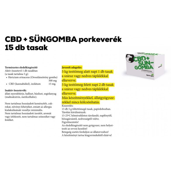 Byorigin CBD süngombával porkeverék 15 tasak
