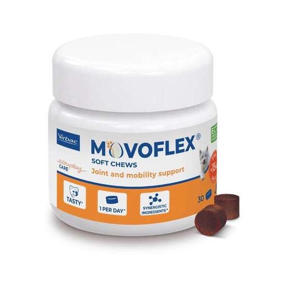 Movoflex S ízületvédő puha rágótabletta tojáshéj membránnal kistestű kutyáknak 30 db