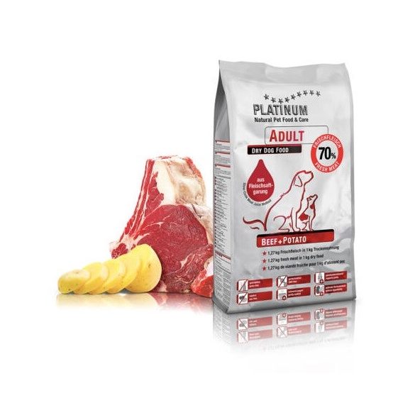 Platinum Natural Adult Beef + Potato 1,5 kg * 2