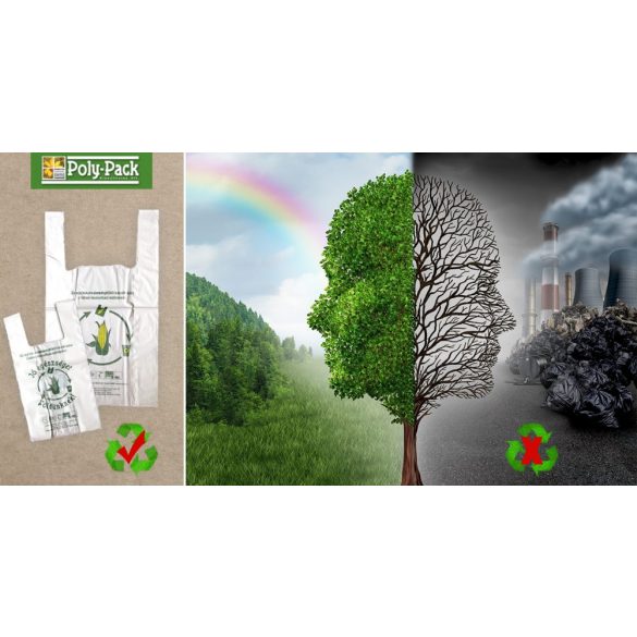 Poly-Pack Kukoricakeményítő alapú lebomló kakizacsi  1 guriga